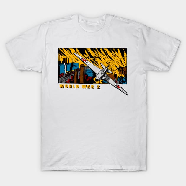 world war 2 T-Shirt by Genetics art